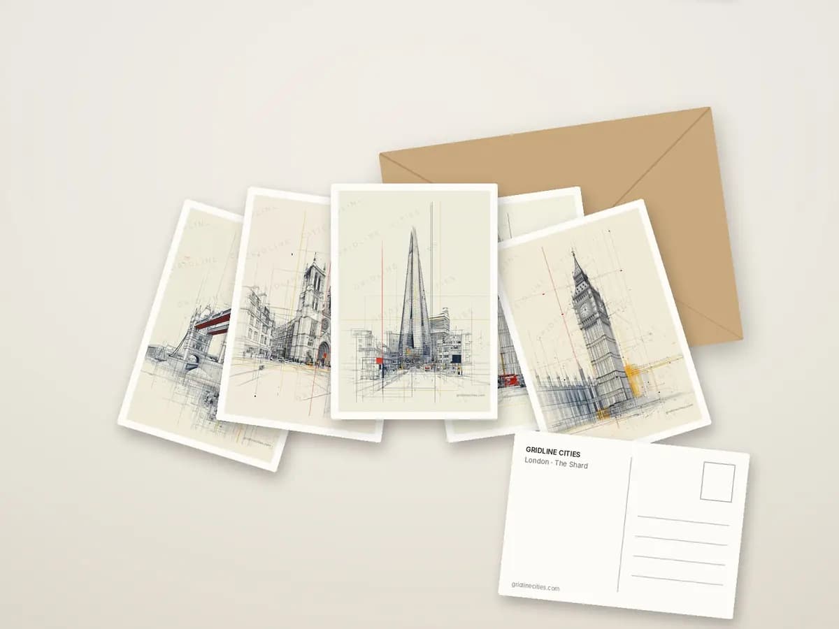 The Shard as postcards