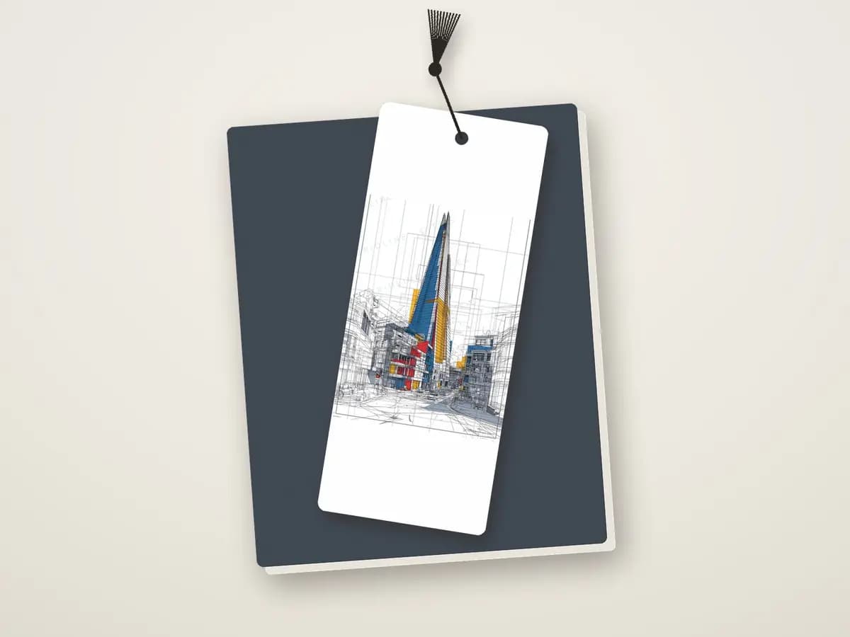 The Shard Mondrian Style as bookmark