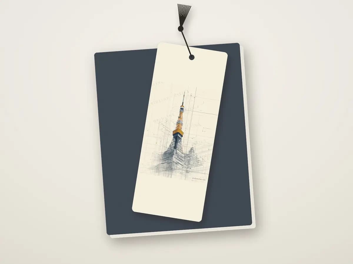 Tokyo Tower as bookmark