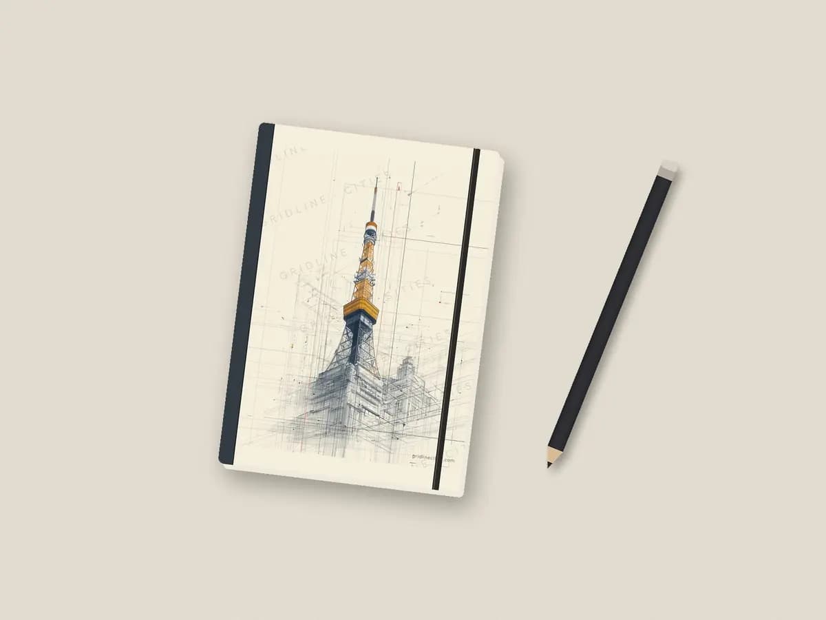 Tokyo Tower as notebook cover