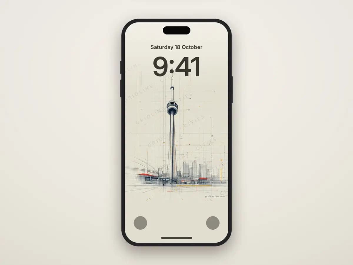 Toronto CN Tower as phone wallpaper
