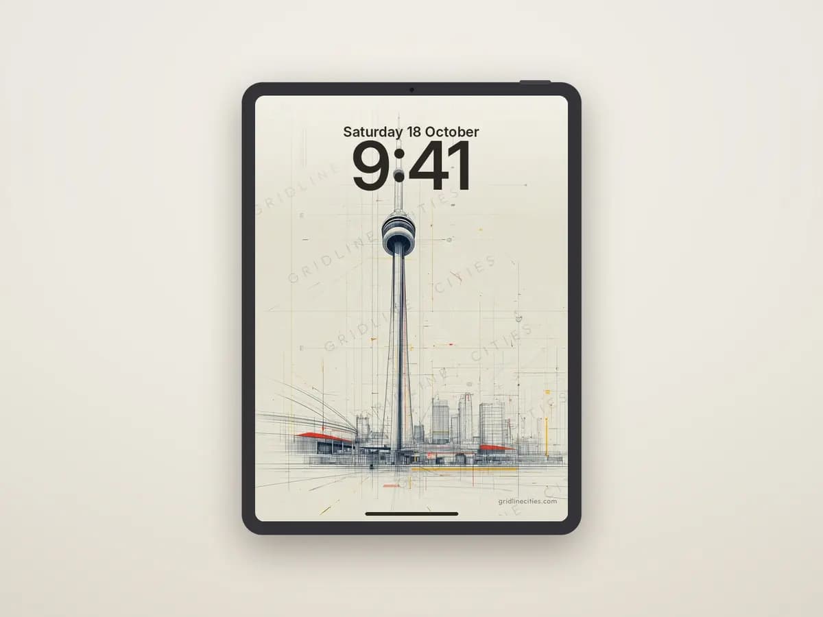 Toronto CN Tower as tablet wallpaper