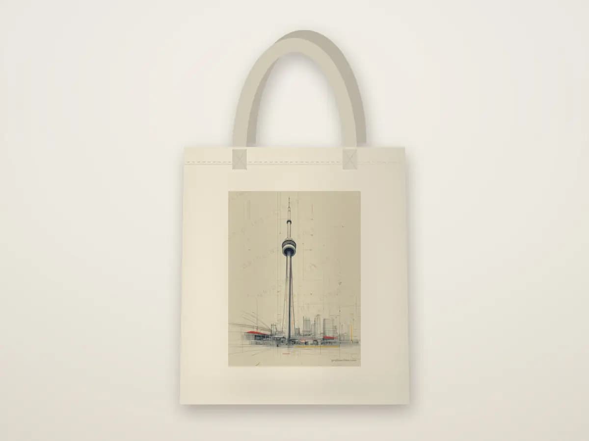 Toronto CN Tower as tote bag