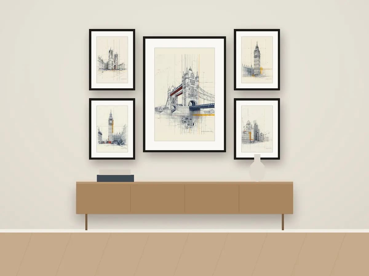 Tower Bridge as gallery wall