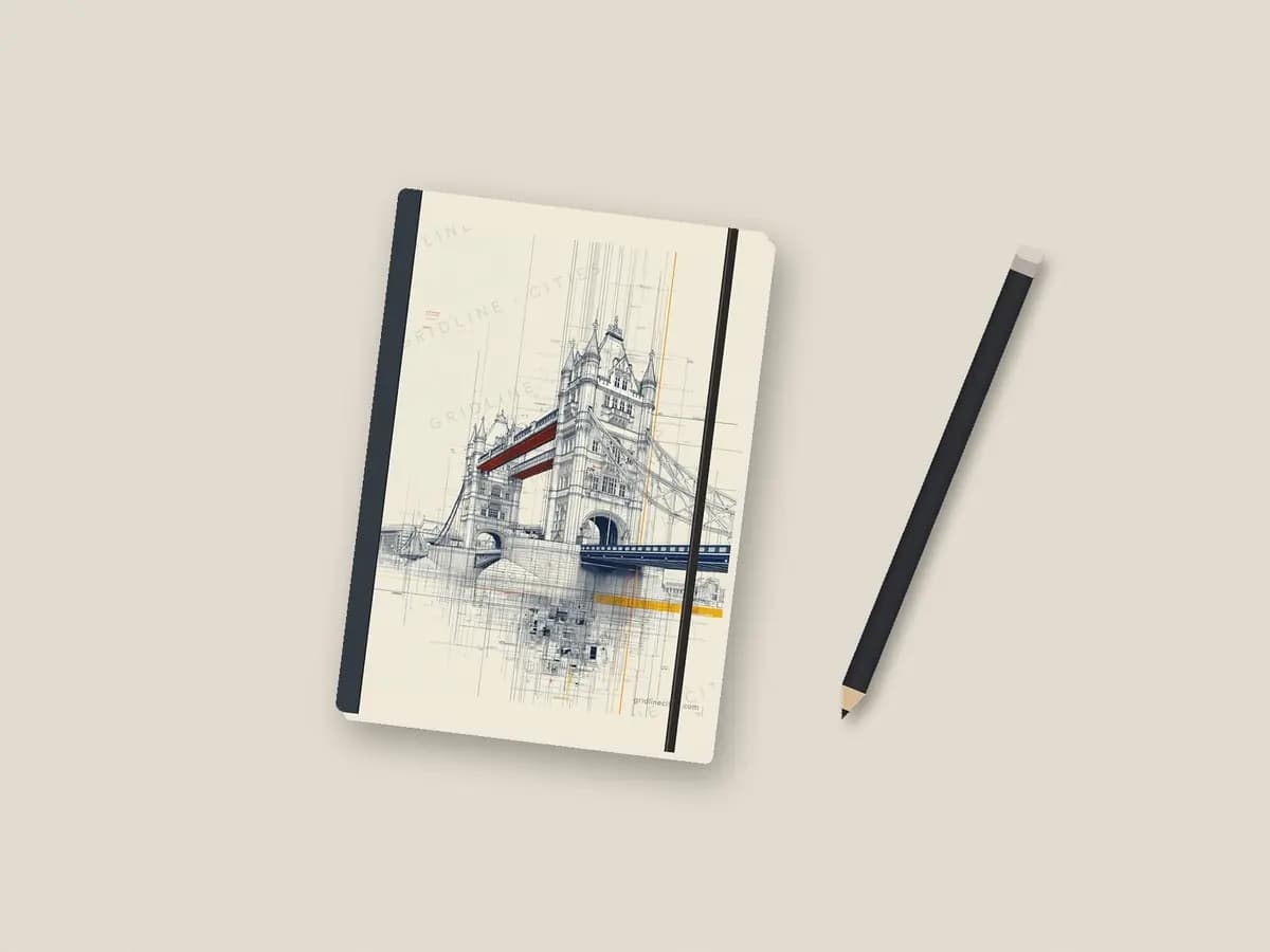 Tower Bridge as notebook cover