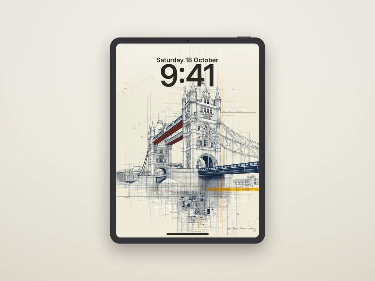 Tower Bridge as tablet wallpaper