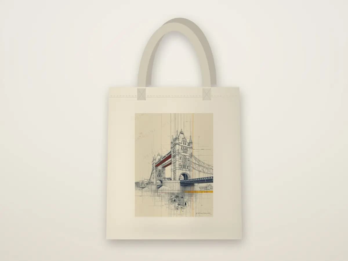 Tower Bridge as tote bag