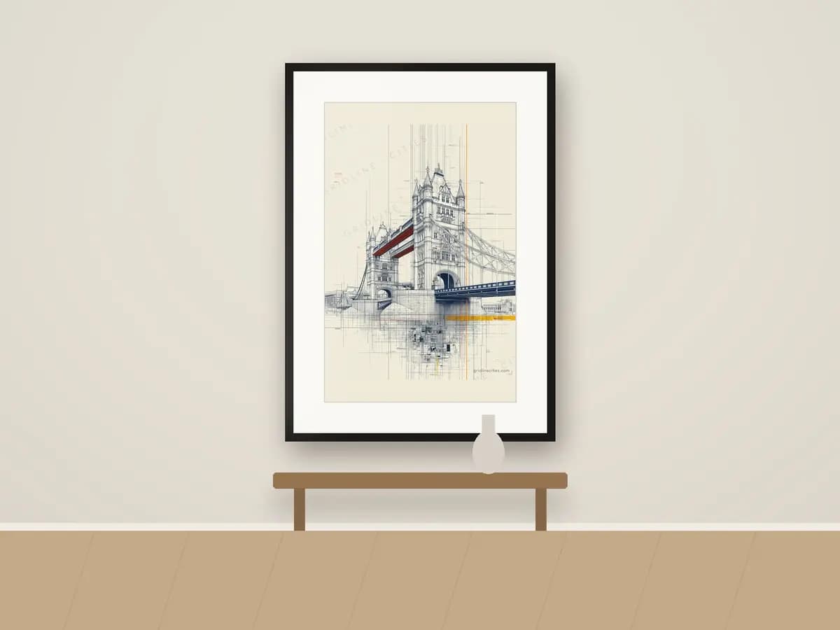Tower Bridge as print & frame