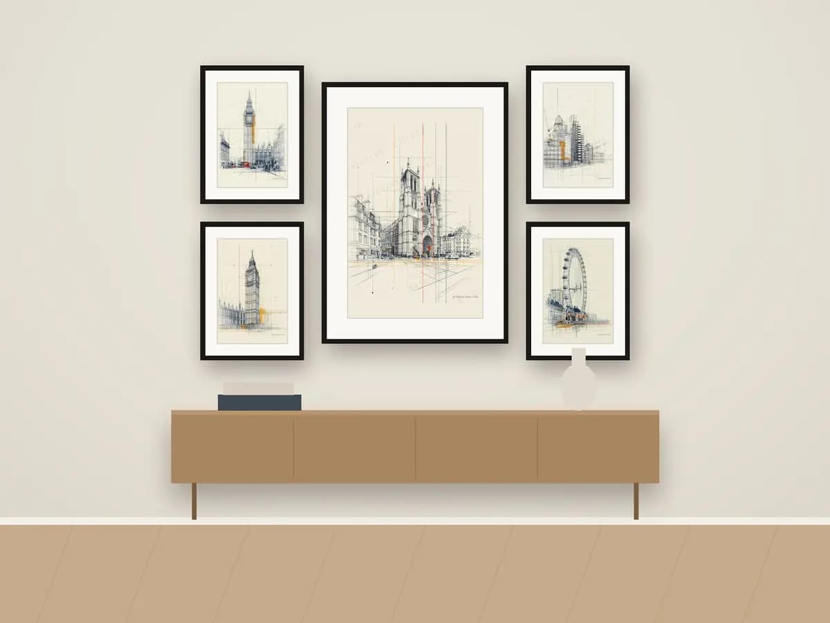 Westminster Abbey as gallery wall