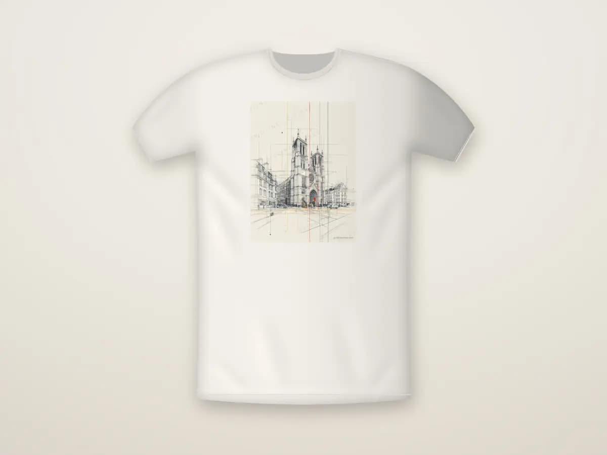 Westminster Abbey as t-shirt