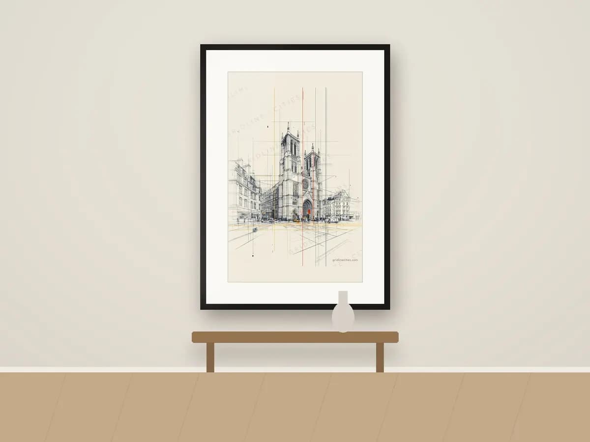 Westminster Abbey as print & frame