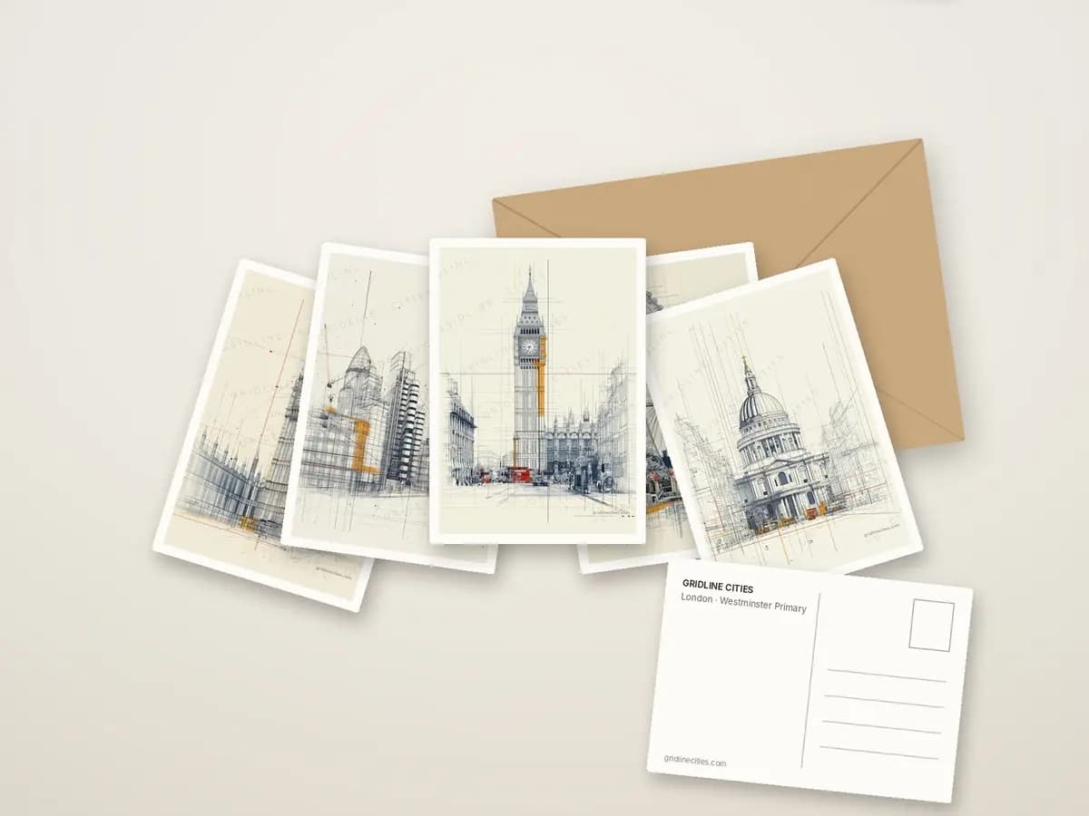 Westminster Primary as postcards