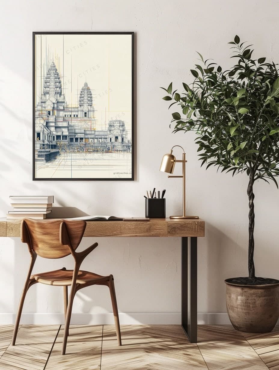 Angkor Wat in an office