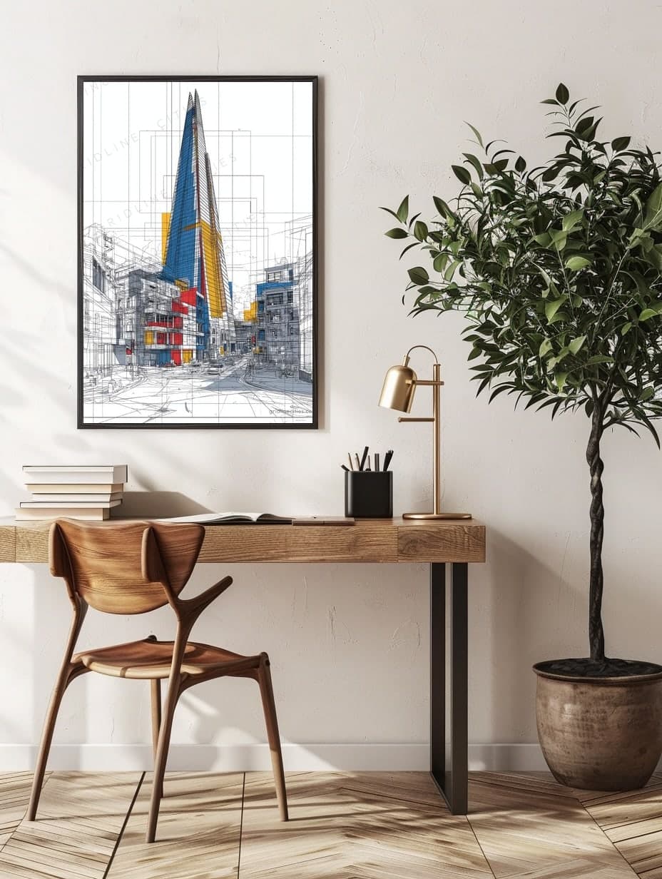 The Shard Mondrian Style in an office