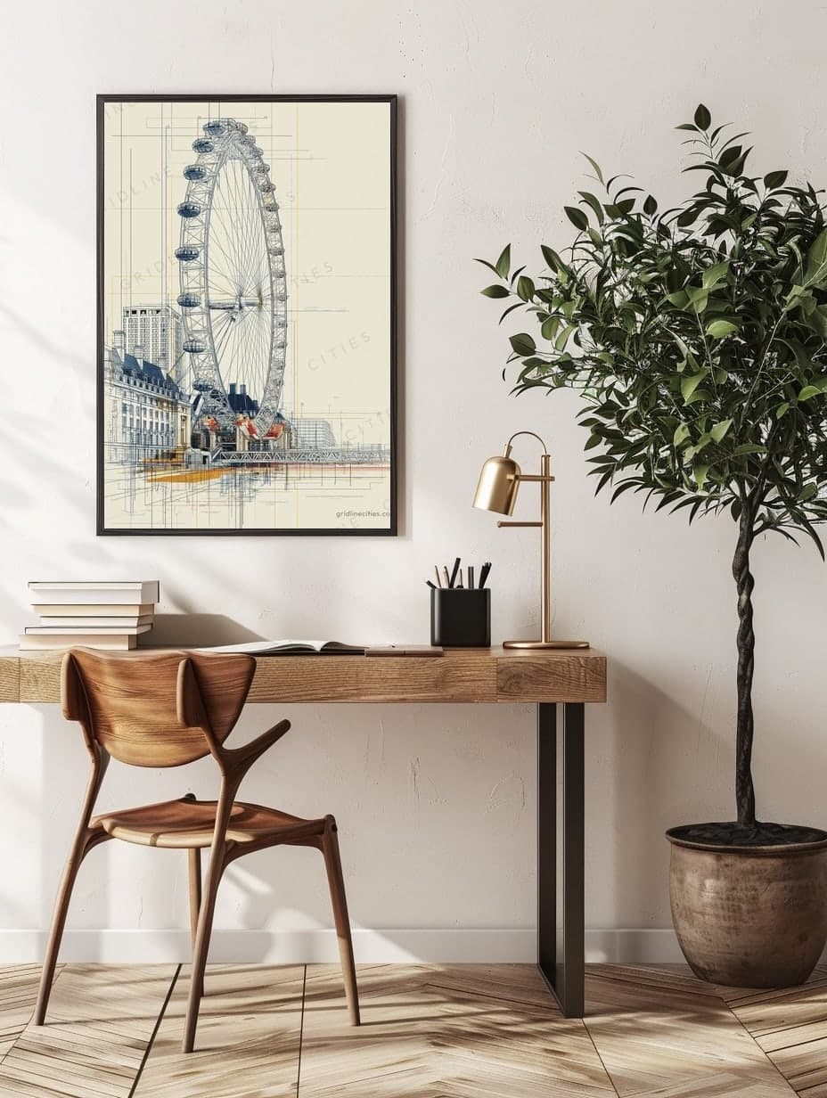 London Eye in an office
