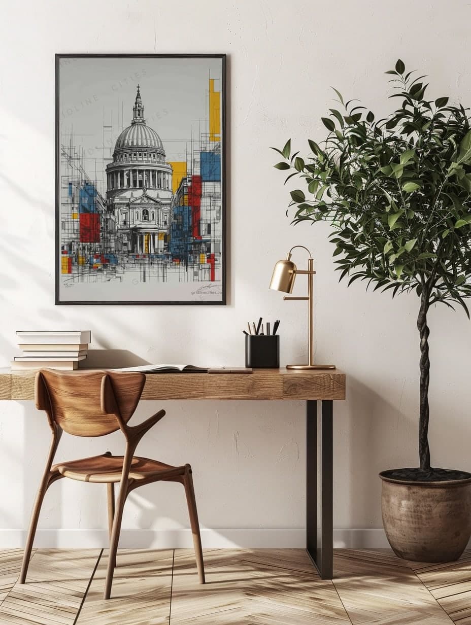 St Paul's Mondrian Style in an office