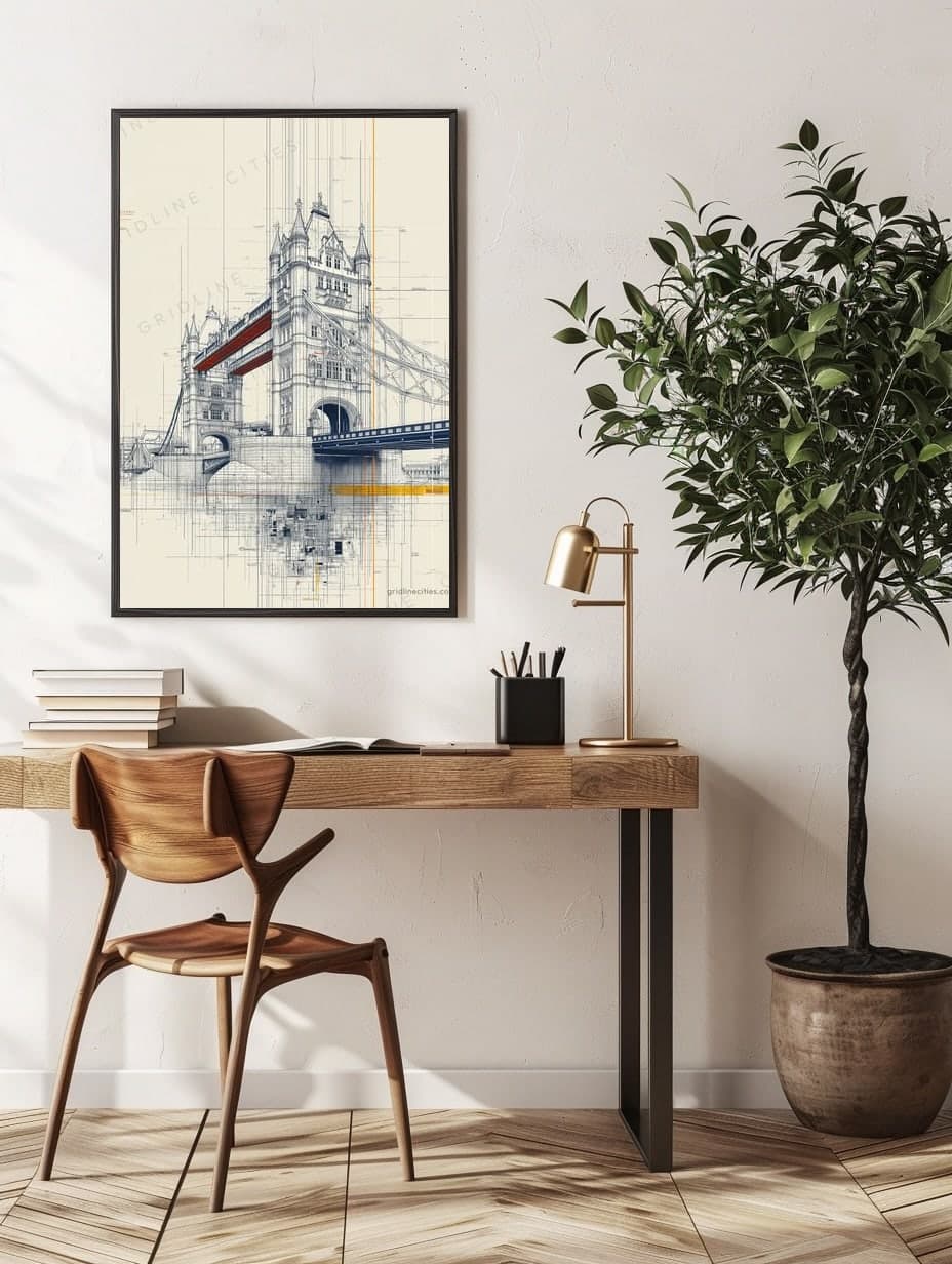 Tower Bridge in an office