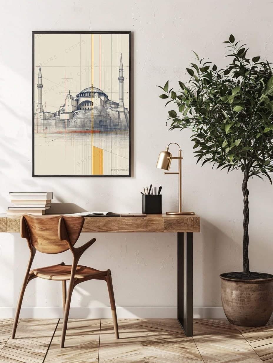 Istanbul Hagia Sophia in an office