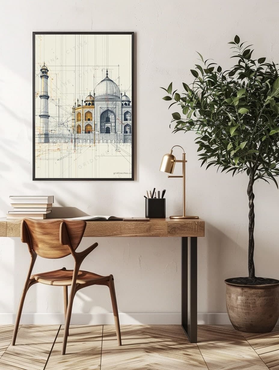 Taj Mahal in an office
