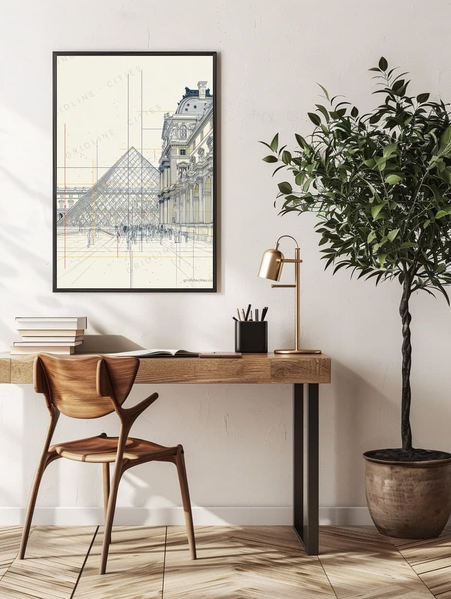 Paris Pyramid in an office